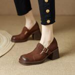 Elegant Handmade Genuine Leather Women’s Shoes: Luxury Craftsmanship(EdslG430-1)