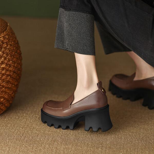 Exquisite Handcrafted Leather Women's Shoes: Luxurious Elegance and Craftsmanship(EdslG2358)