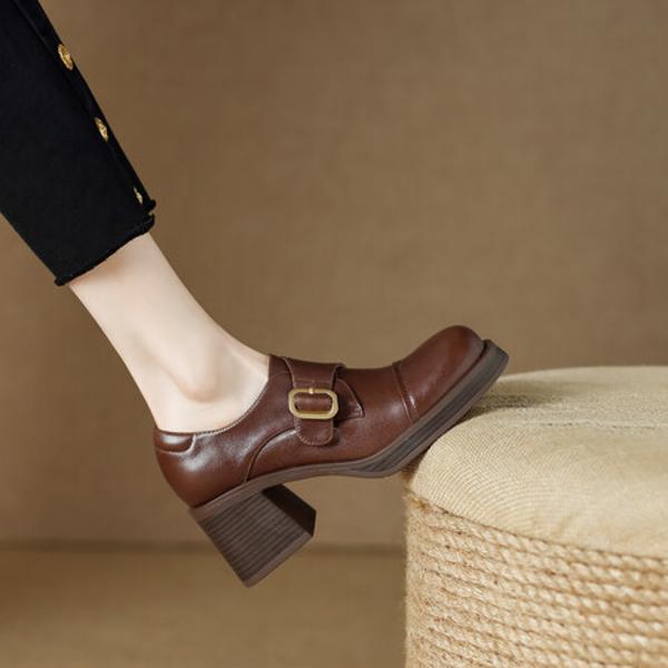 Handcrafted Genuine Leather Women's Shoes: Luxury & Elegance(EdslG432-1)