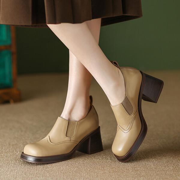 Handmade Luxury Leather Women's Shoes: Elegant Craftsmanship(EdslG440)