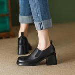 Handmade Luxury Leather Women's Shoes: Elegant Craftsmanship(EdslG440)