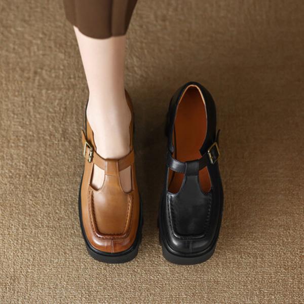 Elegant Handmade Leather Women's Shoes: Luxurious Craftsmanship(EdslG2354)