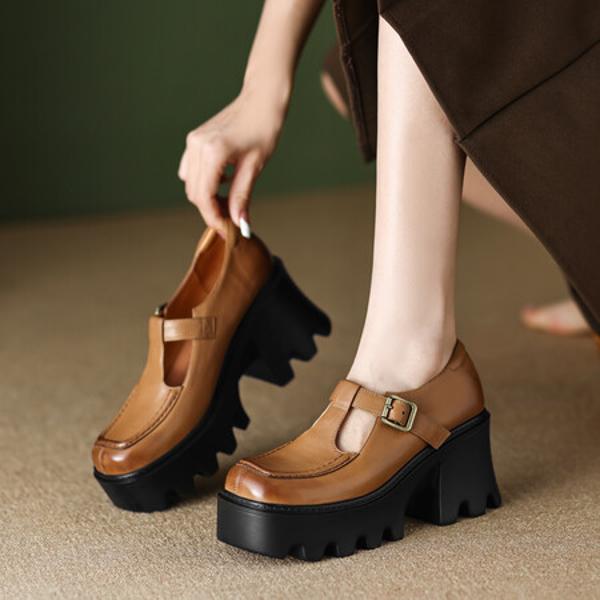 Elegant Handmade Leather Women's Shoes: Luxurious Craftsmanship(EdslG2354)