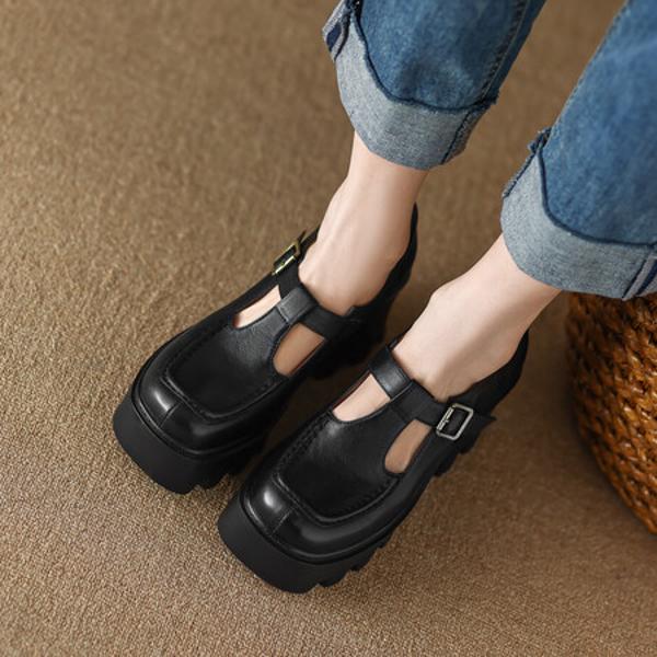 Elegant Handmade Leather Women's Shoes: Luxurious Craftsmanship(EdslG2354)