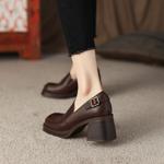 Elegant Handcrafted Genuine Leather Women's Shoes: Luxury Redefined(EdslG2303)