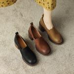 Handcrafted Genuine Leather Women's Shoes - Luxurious Elegance Redefined(EdslG2334)