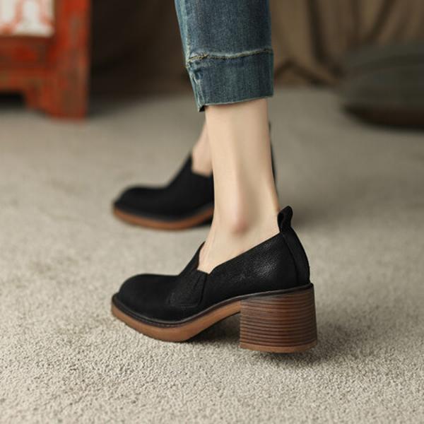 Handcrafted Genuine Leather Women's Shoes - Luxurious Elegance Redefined(EdslG2334)