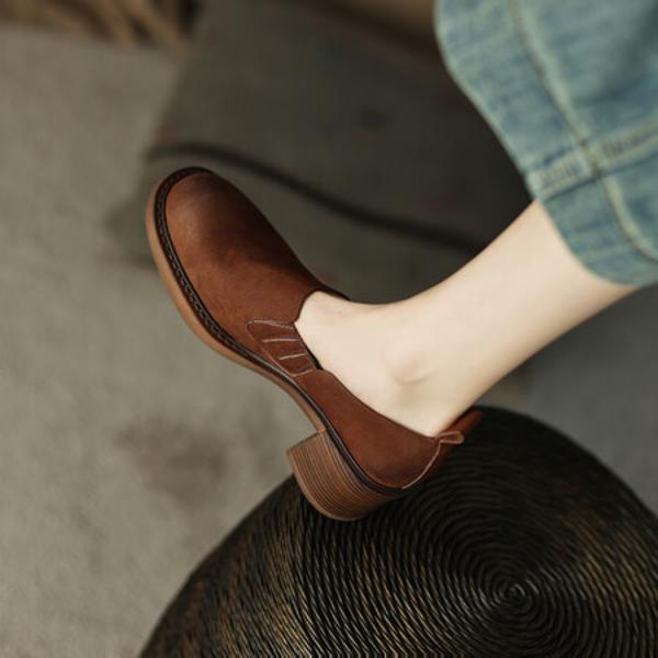 Handcrafted Genuine Leather Women's Shoes - Luxurious Elegance Redefined(EdslG2334)