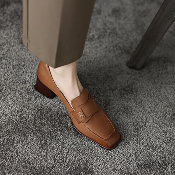 Exquisite Handmade Leather Women's Shoes: Sophisticated Craftsmanship and Luxury(Edsl2321)