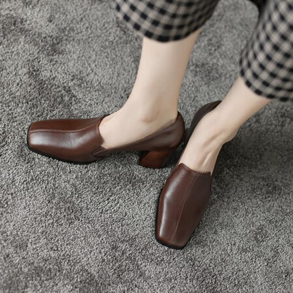 Handcrafted Luxury Leather Women's Footwear: Elegant Artistry and Quality(Edsl2319)