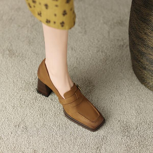 Handcrafted Luxurious Genuine Leather Women's Shoes: Elegance in Every Detail(EdslG2328)