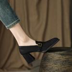 Handcrafted Luxurious Genuine Leather Women's Shoes: Elegance in Every Detail(EdslG2328)