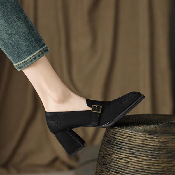 Handcrafted Luxurious Genuine Leather Women's Shoes: Elegance in Every Detail(EdslG2328)