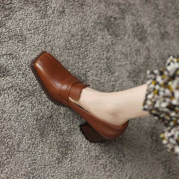 Handcrafted Genuine Leather Women's Shoes: Luxurious Elegance.(EdslG2327)