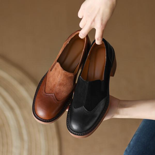 Elegant Handcrafted Leather Women's Shoes - Luxury Quality Craftsmanship(EdslG2374)