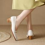 Exquisite Handcrafted Leather Women's Shoes for Elegant Sophistication(EdslG2372)