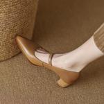 Handcrafted Luxury Leather Women’s Shoes - Elegance in Every Stitch(EdslG2371)