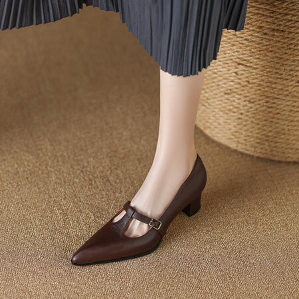 Handcrafted Luxe Leather Women’s Shoes, Elegance Redefined(EdslG2368)
