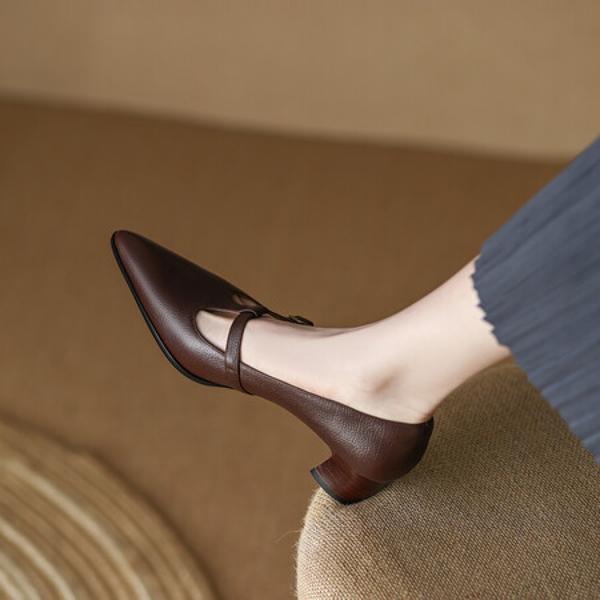 Handcrafted Luxe Leather Women’s Shoes, Elegance Redefined(EdslG2368)