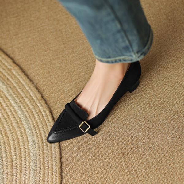 Elegantly Crafted Genuine Leather Handcrafted Women's Shoes(EdslG2393)