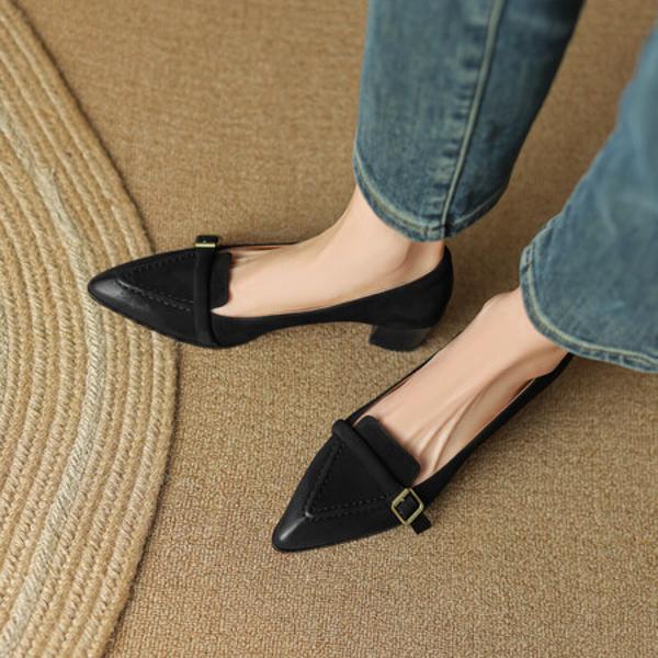 Elegantly Crafted Genuine Leather Handcrafted Women's Shoes(EdslG2393)