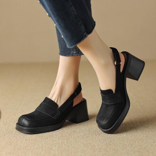 Handcrafted Luxury Leather Women's Shoes - Elegant Artistry(EdslG2386)