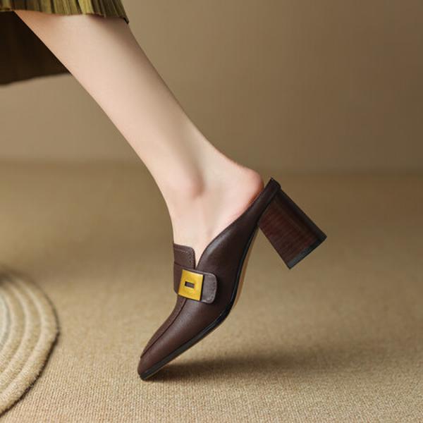 Handcrafted Luxury Leather Women's Shoes: A Blend of Elegance and Artistry(EdslG2387)