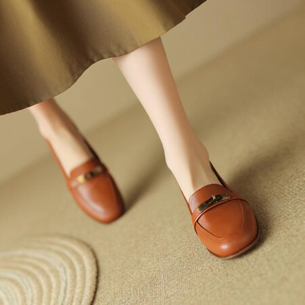 Elegant Handcrafted Leather Women's Shoes - Luxurious Quality(Edsl2588)