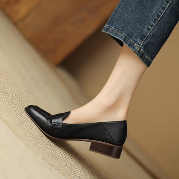 Elegant Handcrafted Leather Women's Shoes - Luxury Quality Craftsmanship(Edsl2593)