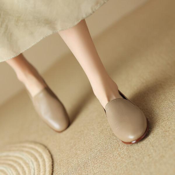 Exquisite Handcrafted Leather Women's Shoes: Elegance in Every Step(Edsl2587)