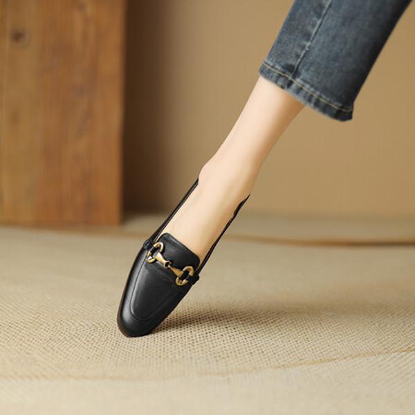 Luxury Handmade Leather Women’s Shoes: Elegance in Every Stitch(Edsl2594)