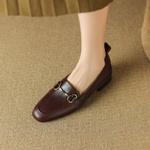 Exquisite Handcrafted Leather Women's Shoes, Pure Luxury(Edsl2589)