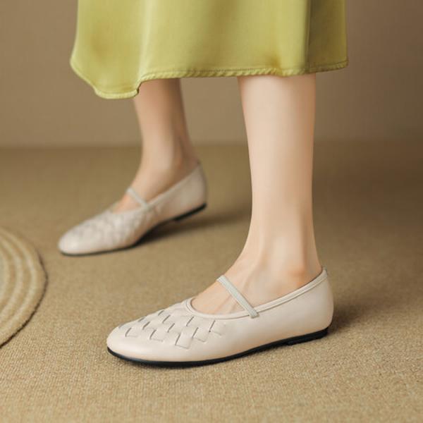 Handcrafted Genuine Leather Women's Shoes - Luxurious Elegance(Edsl2628)