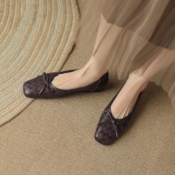 Luxury Handcrafted Genuine Leather Women's Shoes: Elegant Craftsmanship(Edsl2631)