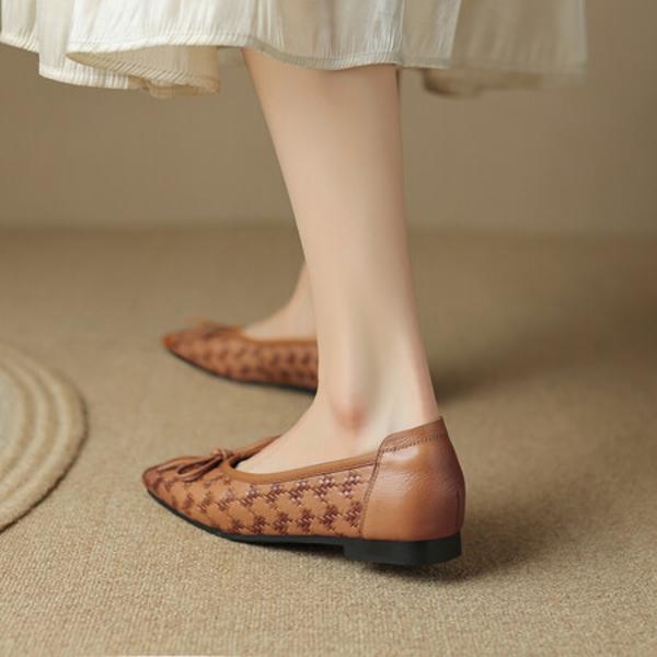 Luxury Handcrafted Genuine Leather Women's Shoes: Elegant Craftsmanship(Edsl2631)