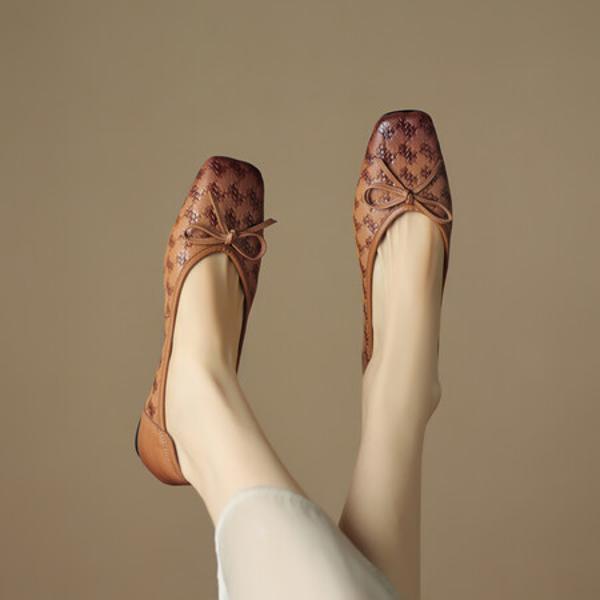 Luxury Handcrafted Genuine Leather Women's Shoes: Elegant Craftsmanship(Edsl2631)
