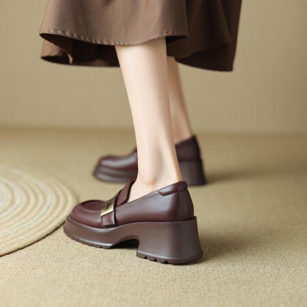 Handcrafted Genuine Leather Women's Shoes: Elegance Redefined(Edsl2583)