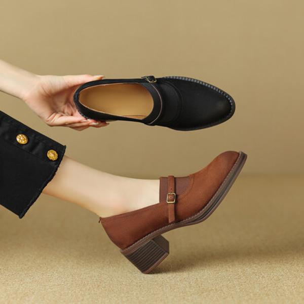 Elegant Handmade Leather Women's Shoes - Luxury Craftsmanship Redefined(Edsl2586)