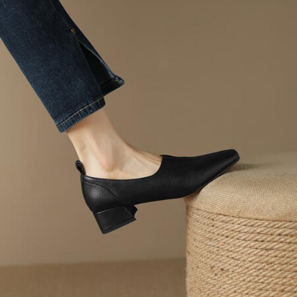 Crafted Luxury: Elegant Handmade Leather Women’s Shoes(Edsl1月-35)