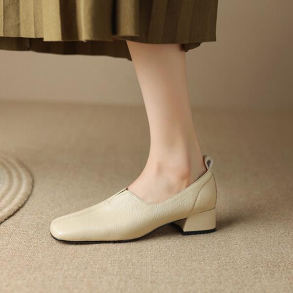 Crafted Luxury: Elegant Handmade Leather Women’s Shoes(Edsl1月-35)