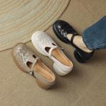 Exquisite Handmade Genuine Leather Women’s Shoes: Elegance Meets Luxury Craftsmanship(Edsl2649)