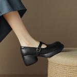 Elegant Handmade Leather Women's Shoes - Luxury Craftsmanship(Edsl2648)