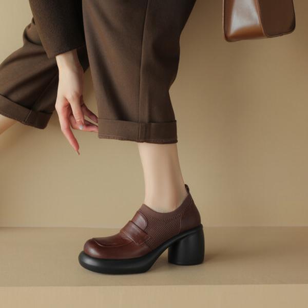 Exquisite Handcrafted Genuine Leather Women's Shoes - Luxury & Elegance(Edsl2744)