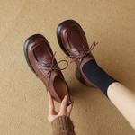 Handcrafted Luxury Leather Women's Shoes, Elegant Craftsmanship(Edsl2745)
