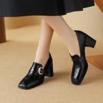 Elegant Handmade Leather Women's Shoes - Luxe Craftsmanship & Quality(Edsl2748)