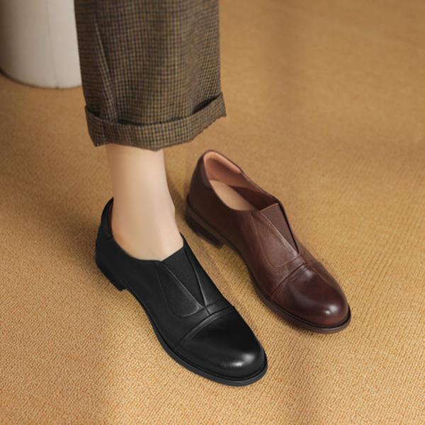 Luxurious Handmade Leather Women's Shoes Crafted with Elegance(Edsl2737)