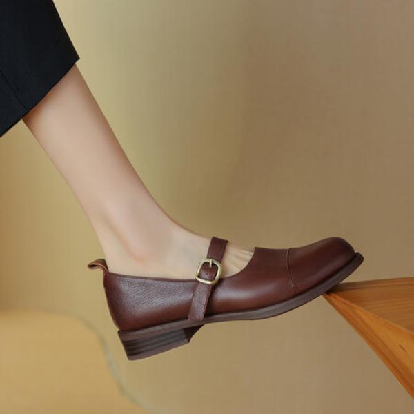 Exquisite Handmade Leather Women's Shoes: Luxurious Elegance(Edsl2736)