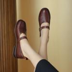 Exquisite Handmade Leather Women's Shoes: Luxurious Elegance(Edsl2736)