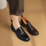 Elegant Handmade Leather Women's Shoes: Luxurious Craftsmanship(Edsl2735)