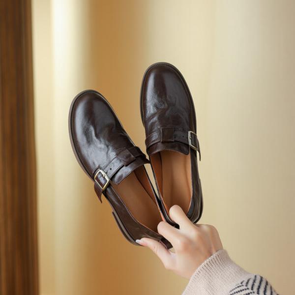 Luxurious Handmade Leather Women's Shoes(Edsl2733)